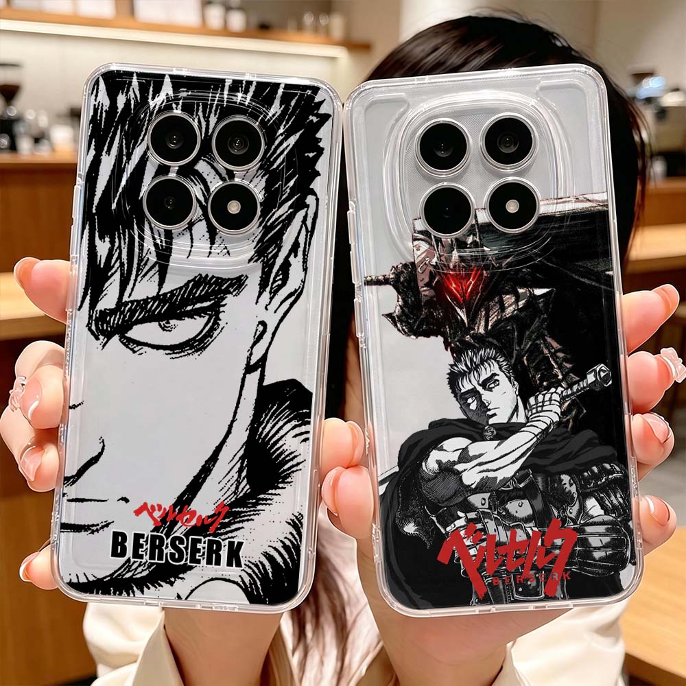 Xiaomi Redmi Note 13 - Casing Transparan Pelindung Berserk Handsome Untuk
