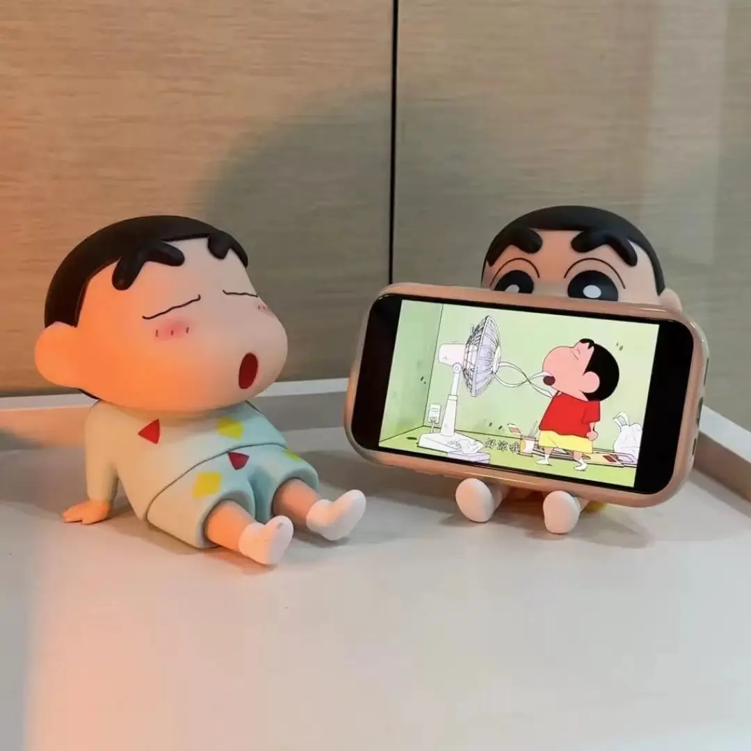 Accessories With Watch - Figur Anime Crayon Shin-Chan, Penyangga Ponsel,