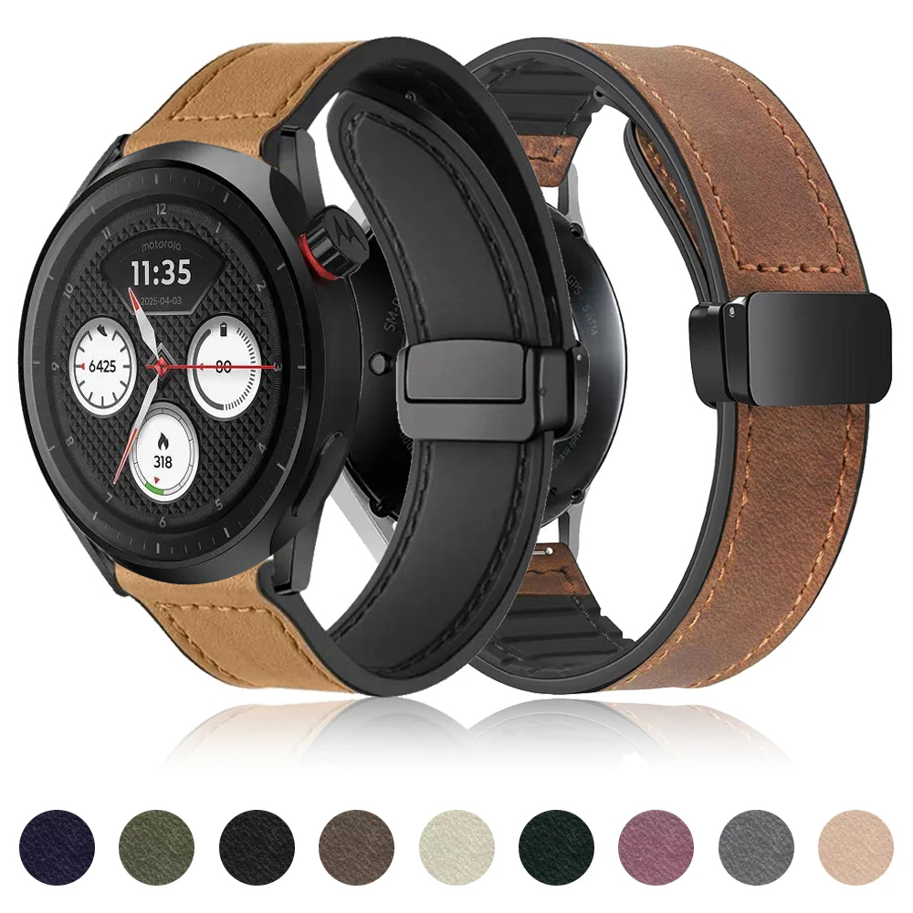 Motorola Smartwatch Accessories - Tali Kulit Lembut untuk Jam Tangan