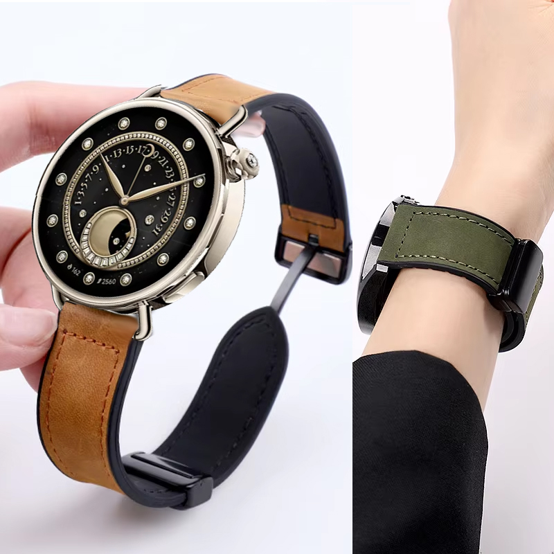 Xiaomi Smartwatch S4 Accessories - Tali Kulit + Silikon 20 22mm