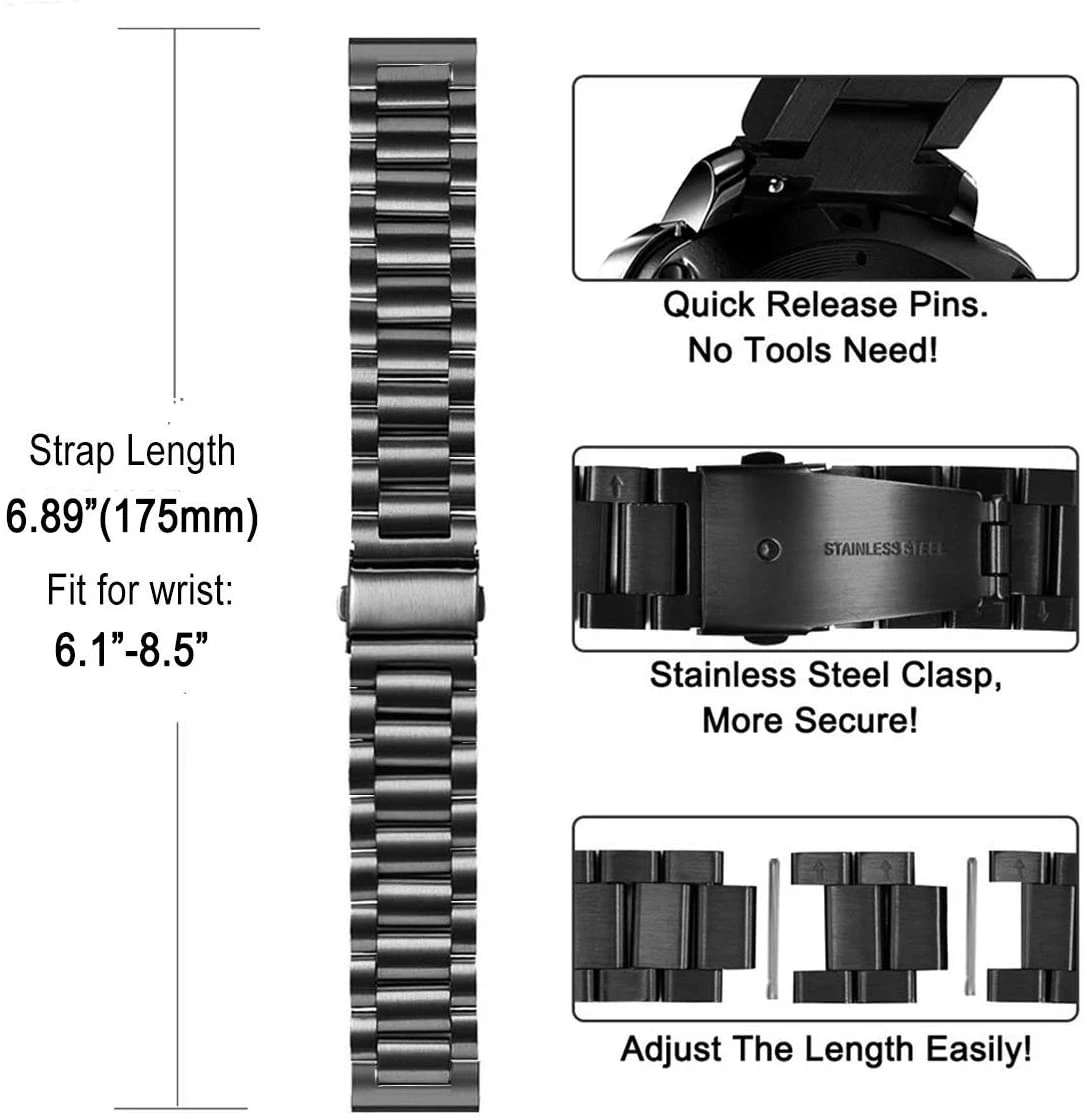 Tali Baja Tahan Karat untuk Ja - Motorola Smartwatch Accessories ulasan dan harga