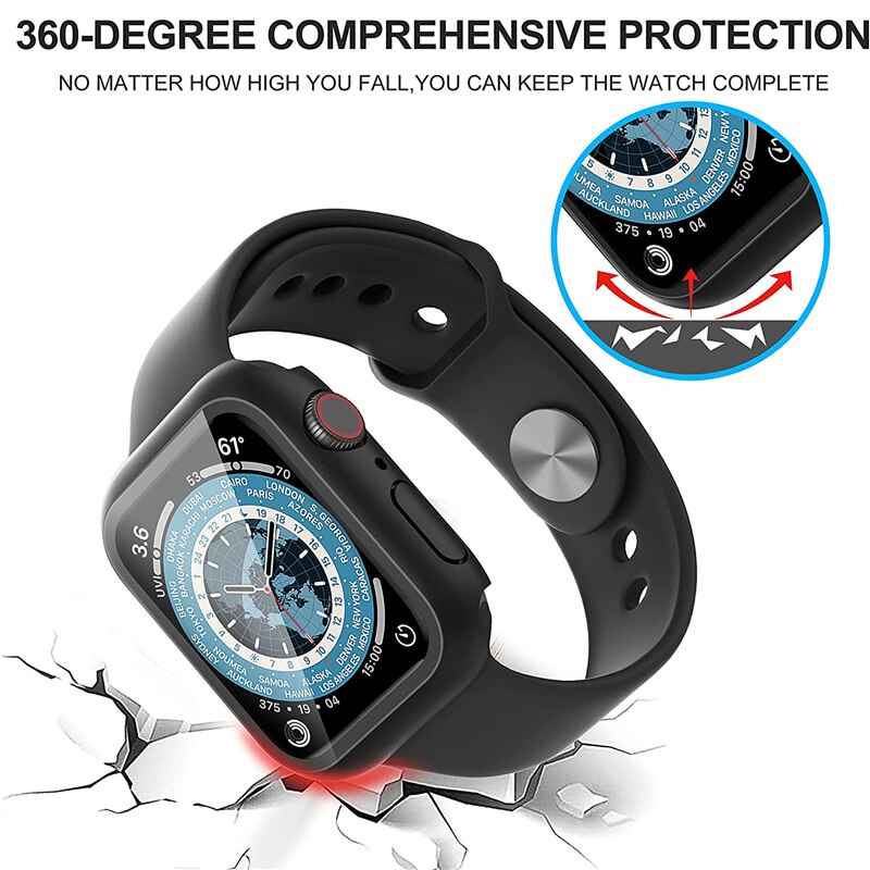 Kaca + penutup untuk casing ja - Apple Smartwatch Accessories ulasan dan harga