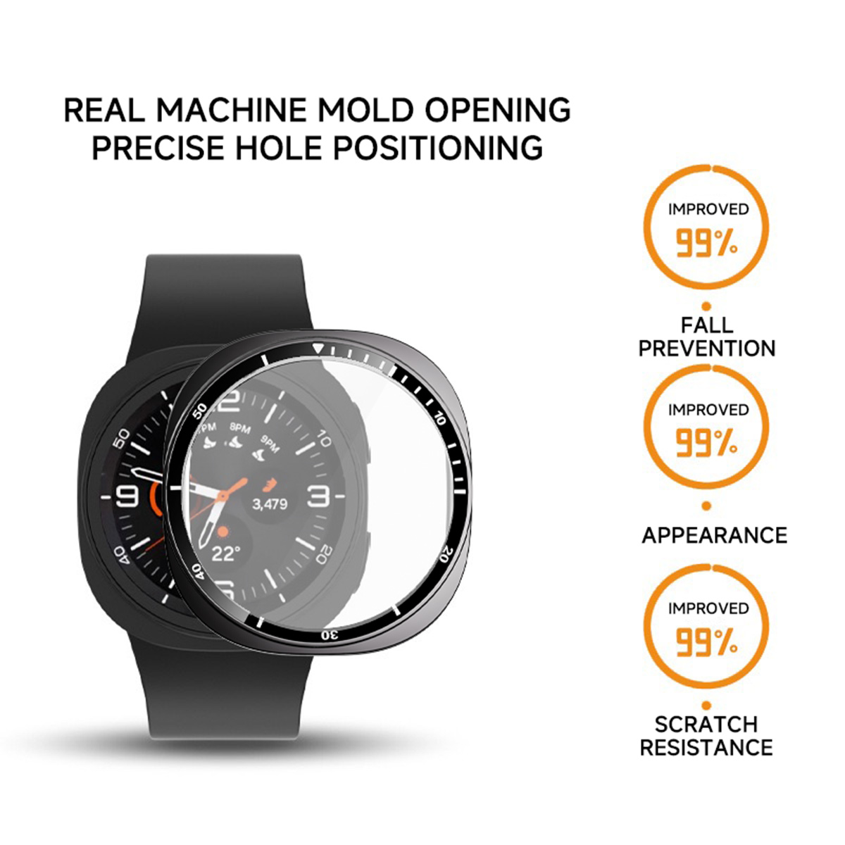 Kaca Tempered + Penutup PC unt - Samsung Smartwatch Accessories ulasan dan harga