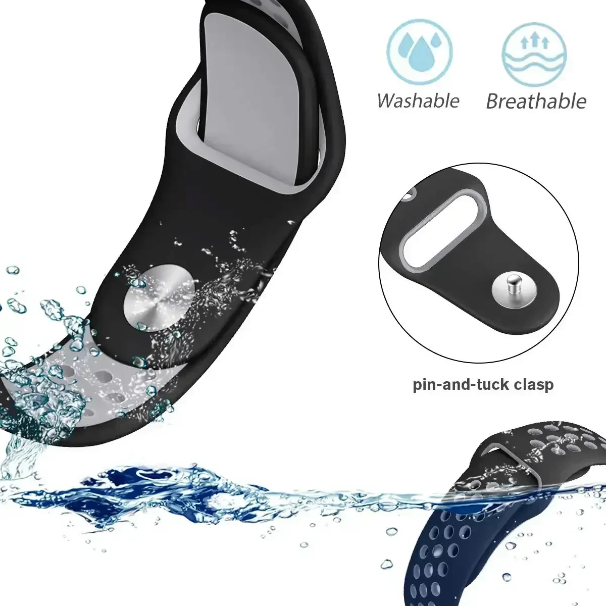 Tali Dua Warna Bernapas 20Mm 2 - Motorola Smartwatch Accessories ulasan dan harga