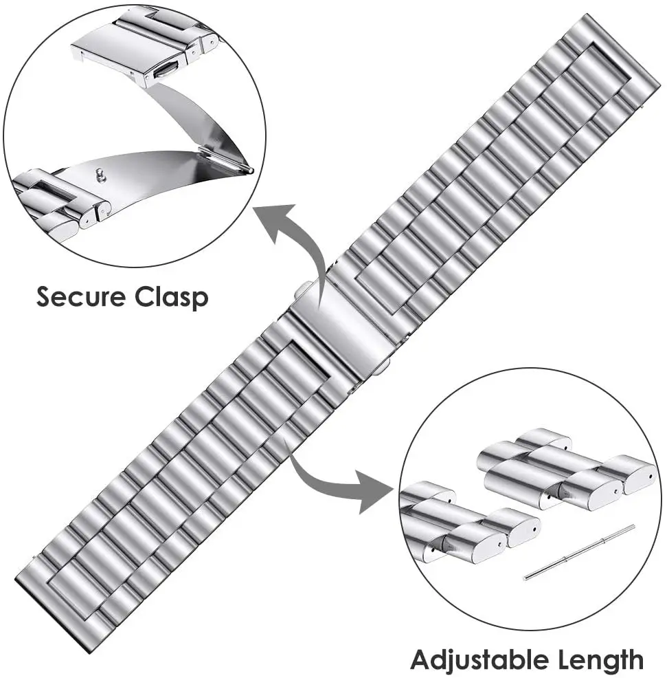 Tali Logam Stainless Steel 22m - Xiaomi Smartwatch S4 Accessories ulasan dan harga