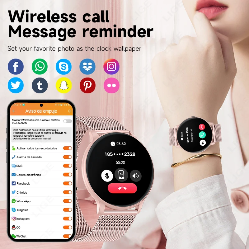 Jam Tangan Pintar LIGE dengan  - Smartwatch Custom ulasan dan harga