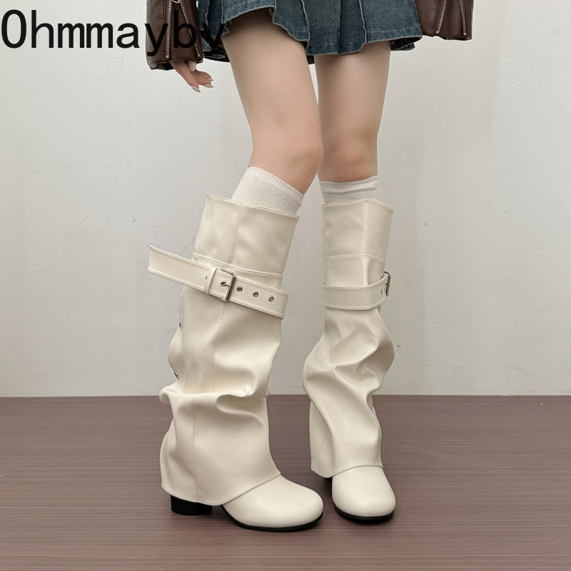 Sepatu Bot Wanita Setinggi Lut - Leather Classic Strap ulasan dan harga