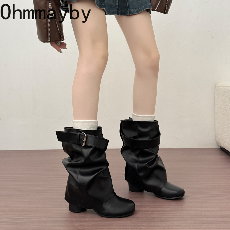 Sepatu Bot Kulit Wanita Model  - Leather Classic Strap ulasan dan harga