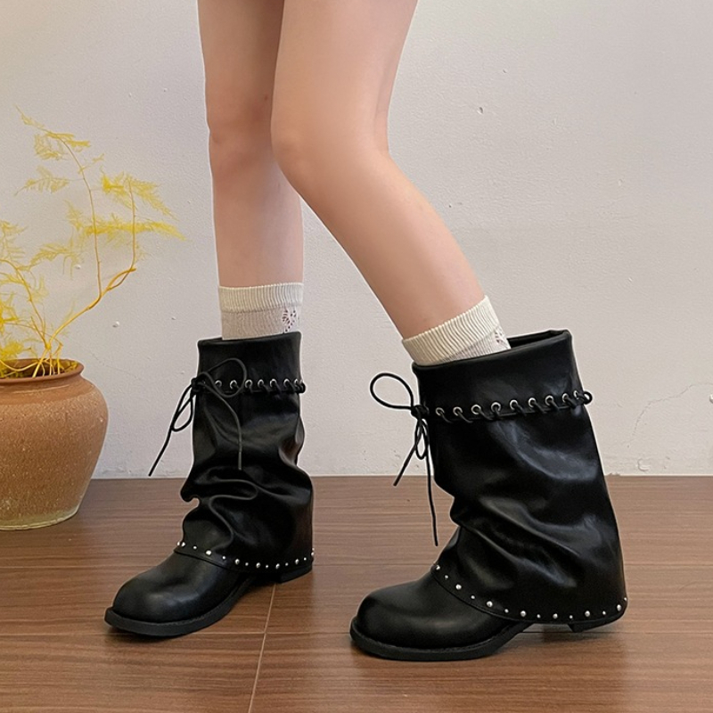 Sepatu Bot Wanita Model Longga - Leather Classic Strap ulasan dan harga